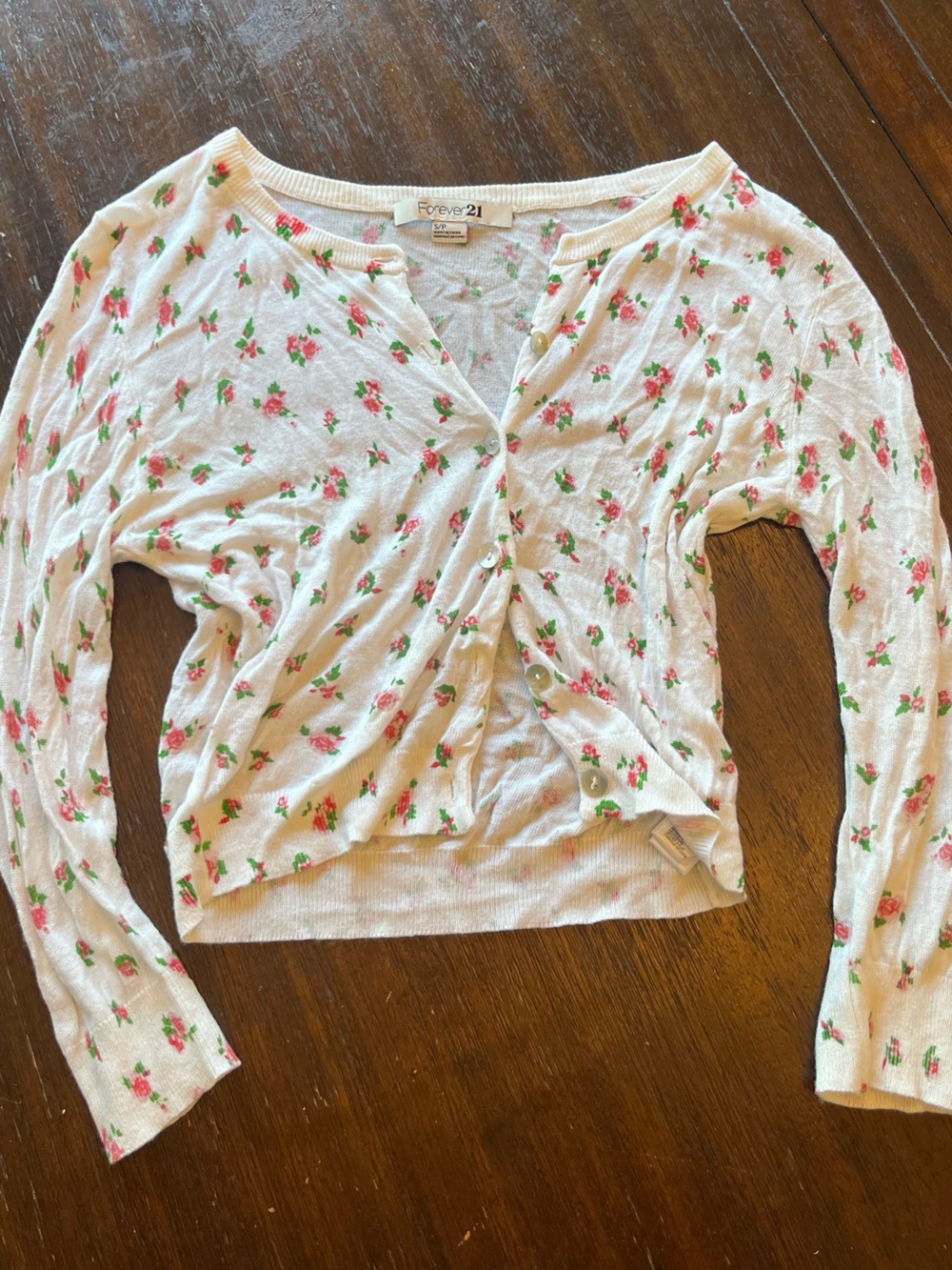 Y2K Floral Cardigan